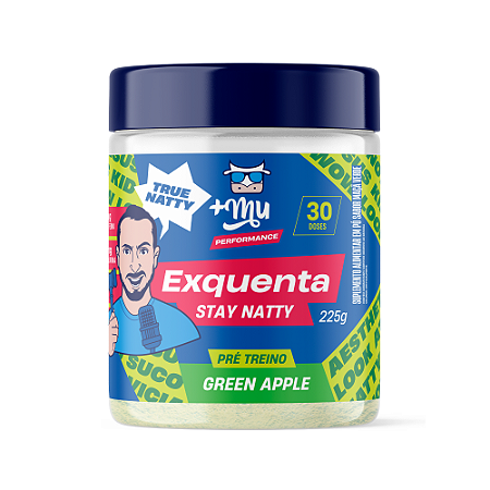 Exquenta Stay Natty  - Pré Treino - Green Apple - 225g