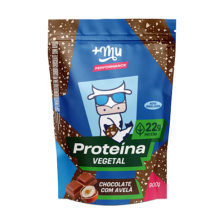 Proteína Vegetal +Mu Performance - Chocolate c/ Avelã - Refil 900g