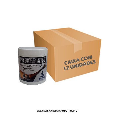 Graxa Grafitada POWER BRIL 500g - Caixa com 12 unidades