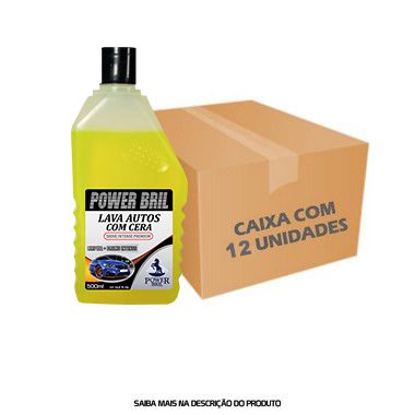 Lava Autos Neutro com Cera 500ml - caixa com 12 unidades