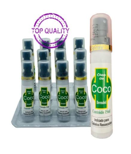 óleo de Coco Super Nutritivo- Spray 15ml com 12 unidades