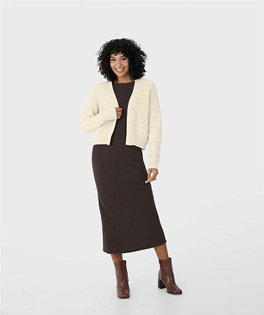 Cardigan Feminino Cropped Malwee 1000124729
