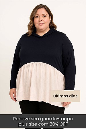 Blusa Feminina Manga Longa Plus Size S00694