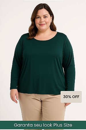 Blusa Feminina Manga Longa Plus Size Ref 841