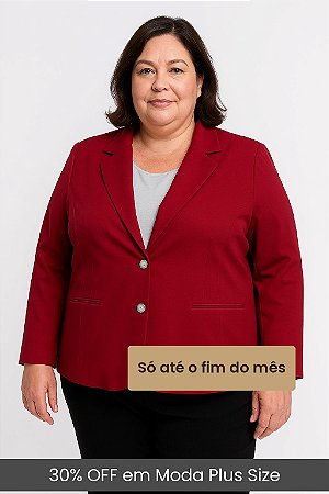 Blazer Feminino Plus Size Ref 35243679