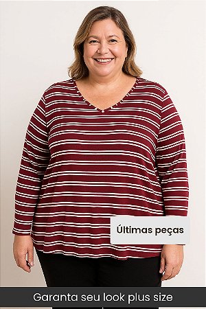 Blusa Manga Longa Plus Size Ref 911856