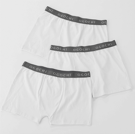 Kit 03 Cuecas Boxer Ogoshi REF 020540003
