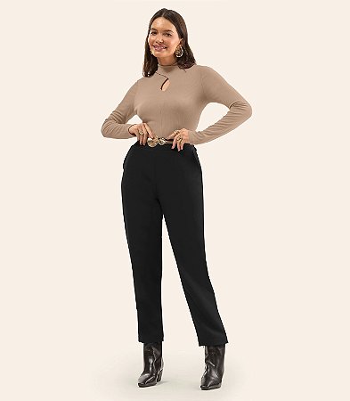 Blusa Feminina Manga Longa Em Ribana Rovitex 6175705