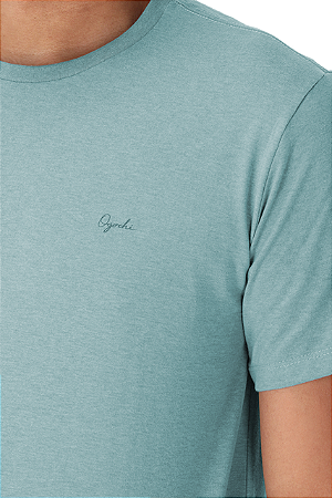 Camiseta Manga Curta Slim Casual Mesclado Ogochi 06490002