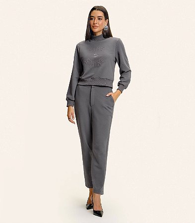 Calça Cenoura Piquet Verona  E15963