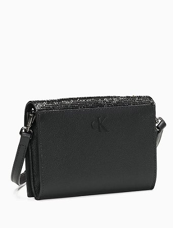 Bolsa Feminina Pequena Manta Hotfix Calvin Klein Jeans Preto