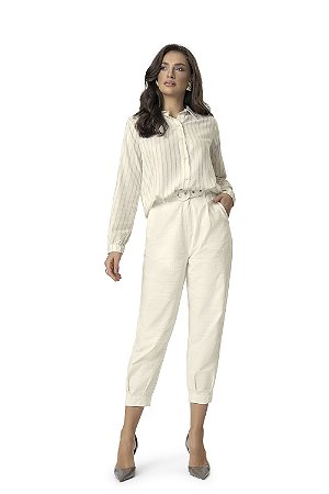 Camisa Listrada Feminina E15516