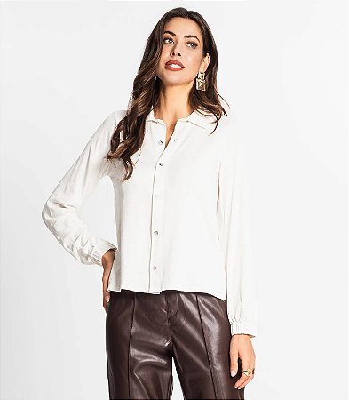 Camisa Manga Longa Com Botões E14976