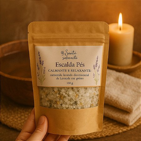 Escalda Pés de Lavanda e Camomila - Calmante e Relaxante