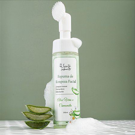 Espuma de Limpeza Facial - Aloe Vera e Camomila