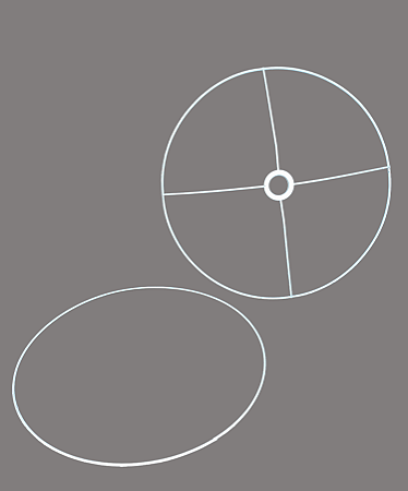 Armação Aramado Para Cúpula De Abajur Cilíndrica 40x40