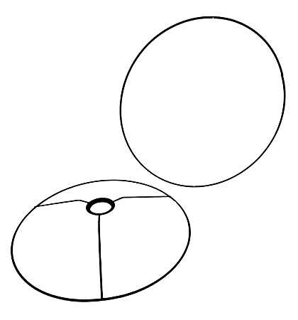 Armação Aramado Para Cúpula De Abajur Cilíndrica 30x30