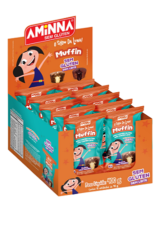 MUFFIN DE CHOCOLATE COM RECHEIO DE BAUNILHA - 40g