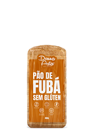 Pão de Fubá Sem Glúten Donna Asta - 400g