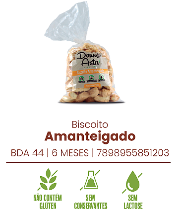 Biscoito Amanteigado Donna Asta - 250g