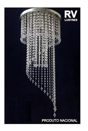Lustre para escada, sala, hall 3 camadas