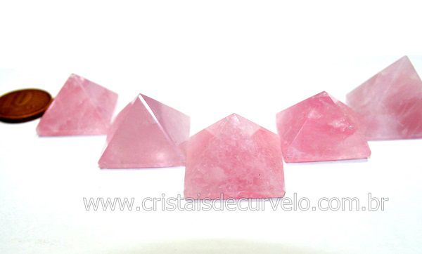 10 Piramide Quartzo Rosa Medida Baseada Quéops Reff MP1808