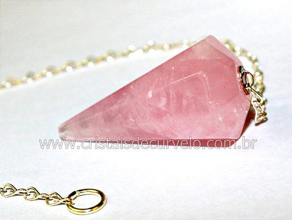 10 Pendulo Quartzo Rosa Comum Pedra Quartzo Lapidação Facetado Atacado