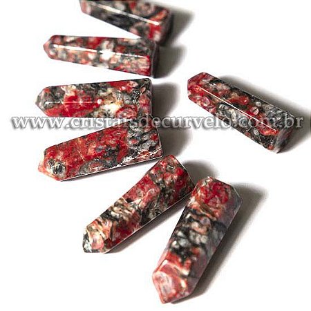 10 Mini Pontinha Gerador Unakita Preta Pedra Natural 3cm ATACADO
