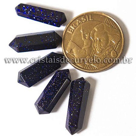 05 Micro Pontinhas Bi Ponta Pedra Estrela 15mm pra montar joia