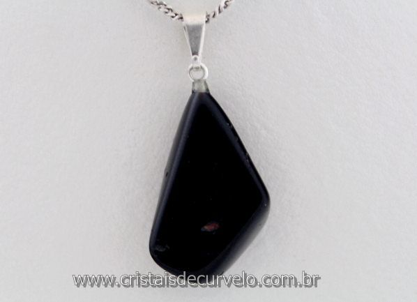 100 Pingente TURMALINA PRETA Pedrinha Rolado Natural Pino Prateado ATACADO