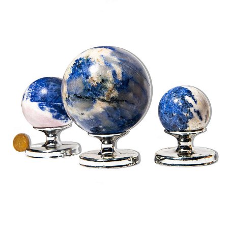 1 Kg Esfera Bola Sodalita Azul Natural ATACADO 112695