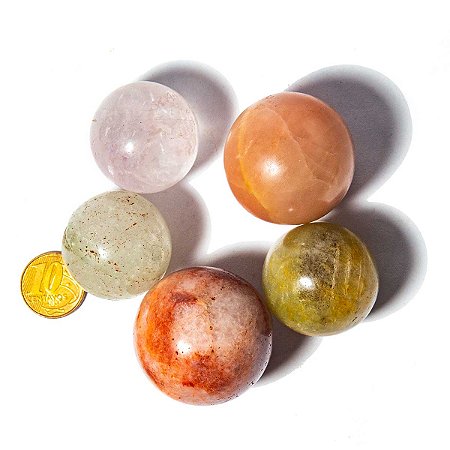 05 Mini Bola Misto Esfera 20 a 30mm ATACADO REFF 130608