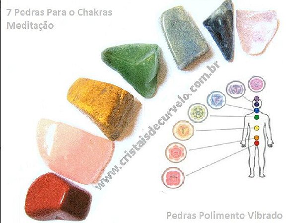 50 Kits Chakras 7 Pedras Lapidação Vibrada Kit Atacado Pedras Pequenas