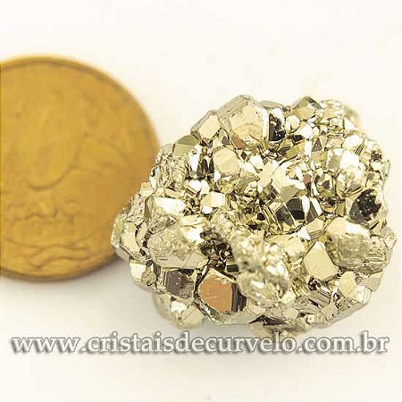 10 Pirita Peruana 25mm Furo Por Cima Para Montar Pingente ATACADO