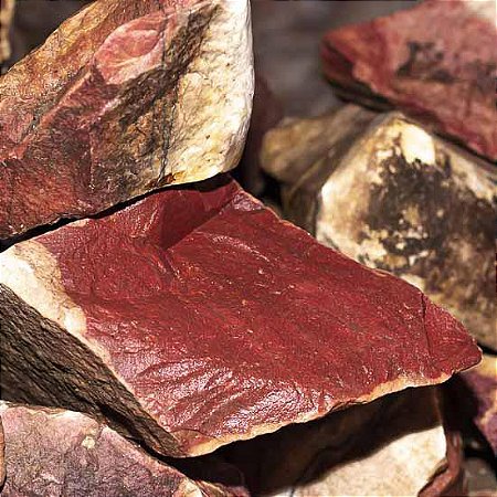 5kg Quartzo Vermelho Pedra Bruta Pra Lapidar Pacote Atacado