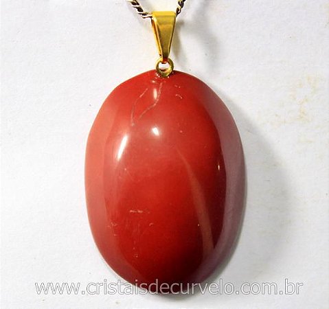 03 Pingente Cabochão JASPE VERMELHO Pedra Natural Castoação Pino Dourado ATACADO