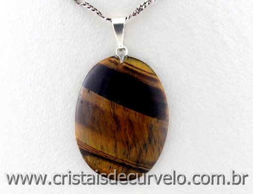 10 Pingente Cabochão OLHO DE TIGRE Pedra Natural Pino Banho Prata ATACADO