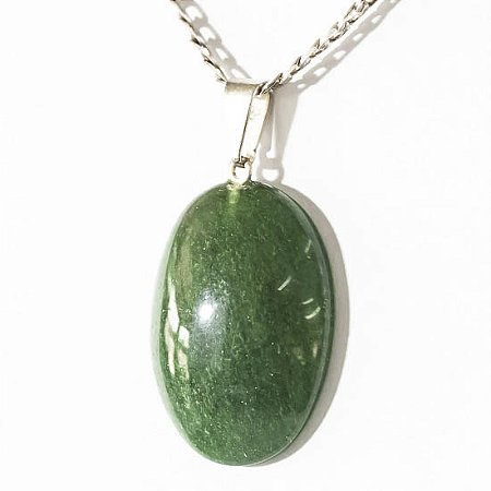 10 Pingente Cabochão QUARTZO VERDE Pedra Natural Pino Banhado Prata ATACADO
