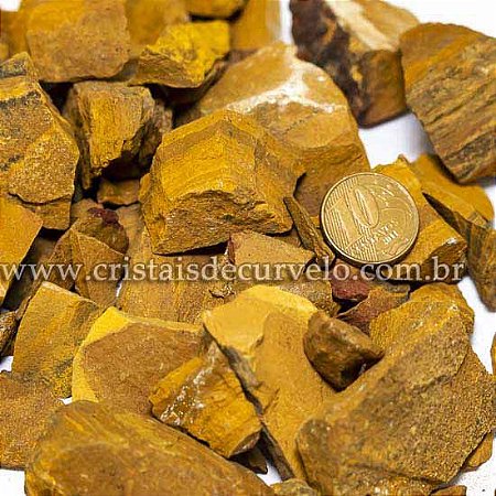3kg Cascalho Jaspe Amarelo Bruto Natural Para Orgonite
