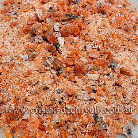 1 kg Calcita Laranja Pó ou farelo Pedra Bruta Natural Moida