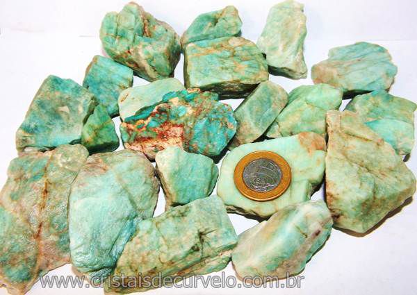 1kg Cascalho Amazonita Verde Bruto Para Orgonite Classe A