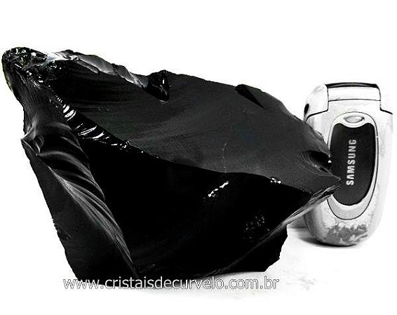 20 kg Obsidiana Negra Blocos Bruto de Garimpo REFF OB6781