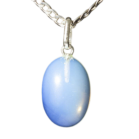 03 Pingente Cabochão Pedra da Lua Opalina Prata 950 Atacado