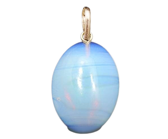 03 Pingente Cabochão Pedra da Lua Opalina Pino e Presilha Dourado Atacado