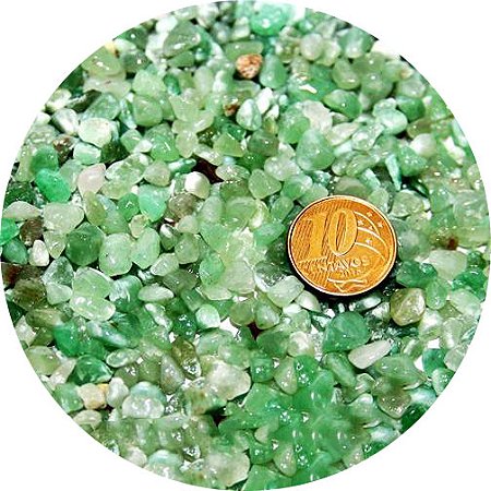 3Kg Quartzo Verde Rolado Pedra Natural Miúdo Aprox 3 a 8 mm