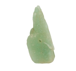 05 Cascalho Bruto Pedra Ônix Verde Natural Furo Vazado