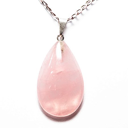 10 Pingente Gota Quartzo Rosa Pedra Natural Montagem Pino Prateado Atacado