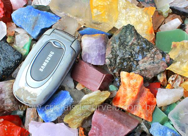 10 kg Cascalho Bruto Misto Sortido M 15 a 35 mm para Orgonite