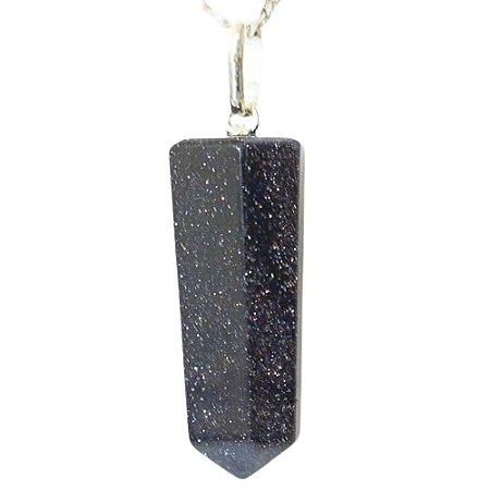 Colar Pontinha Pedra Estrela Pino e Presilha Prata 950