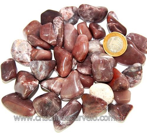 1 kg Aragonita Roxa Rolado Pedra Natural M 20 a 35mm Tipo B